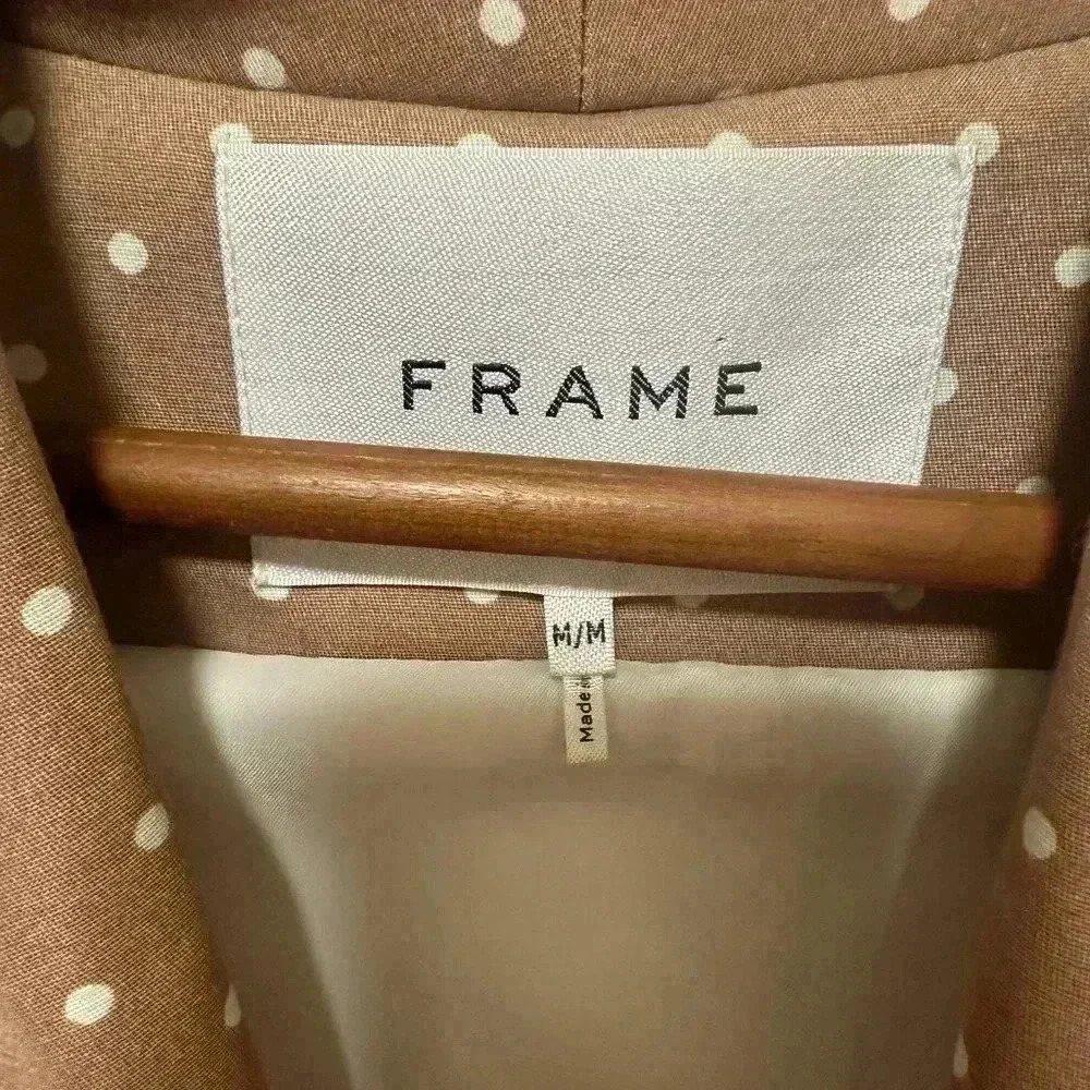 NWT Frame Polka Dot Smoking Jacket - Picture 5 of 9